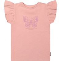Vinrose meisjes T-Shirt Rose met vlinder